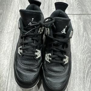 Nike Air Jordan 4 Retro Oreo (408452-003) Basketball Shoes Boys Size 5 Y